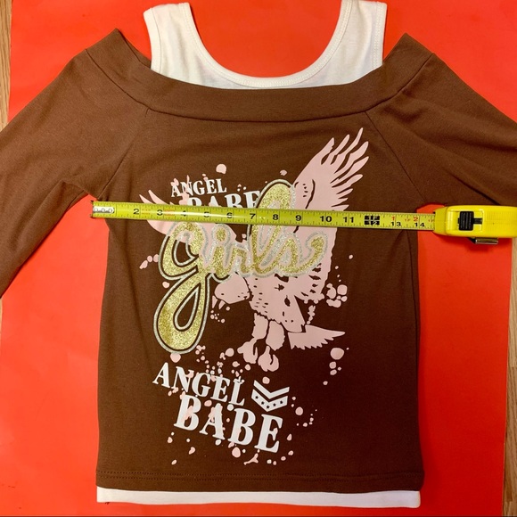 EUC Miss Juliet Angel Babe Girls Y2K Layered Top - Picture 3 of 9